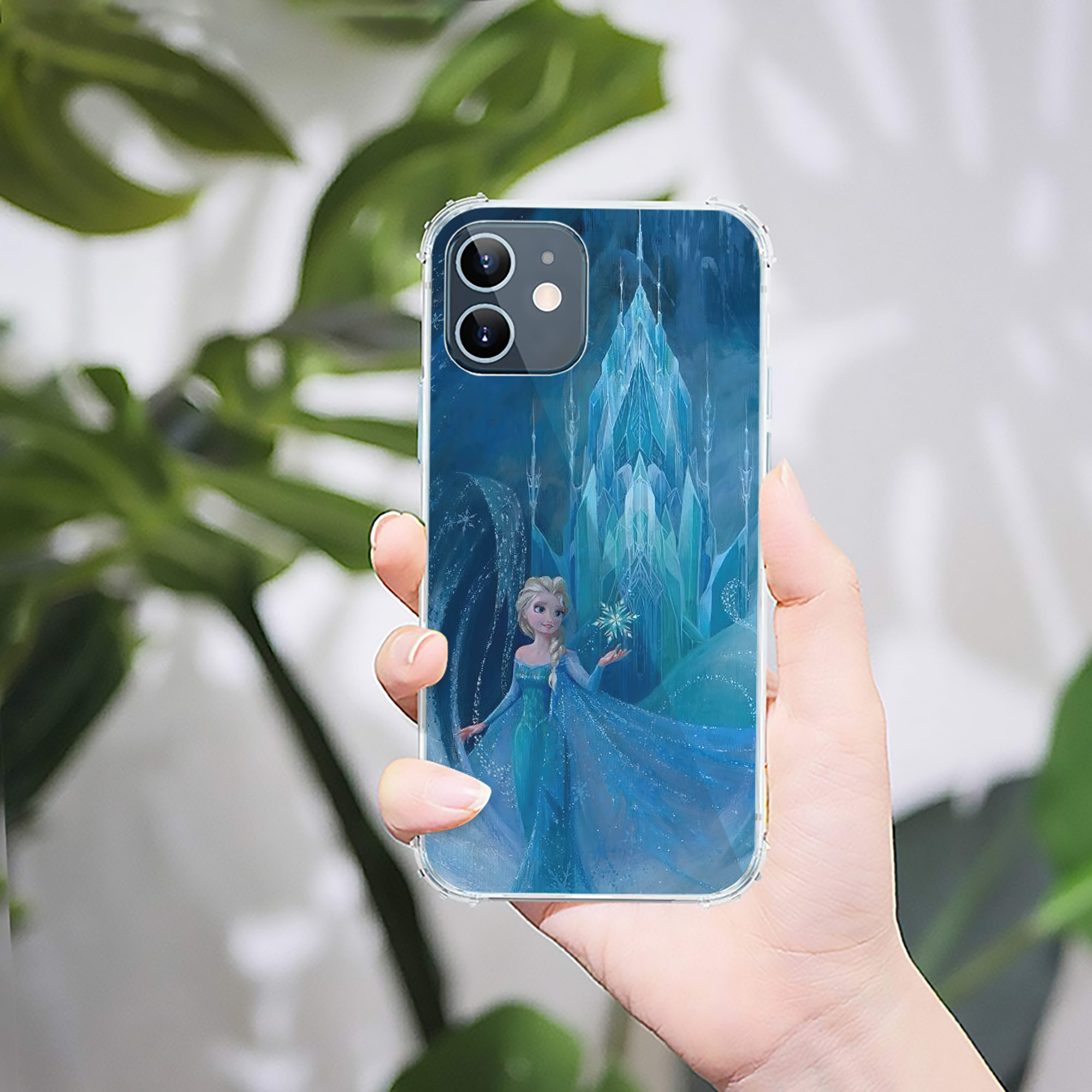 （画像用） アナと雪の女王 アンナ エルサ Frozen Anna Elsa 【iPhone 12シリーズ対応】透明スマホケース（クリアソフトケース）